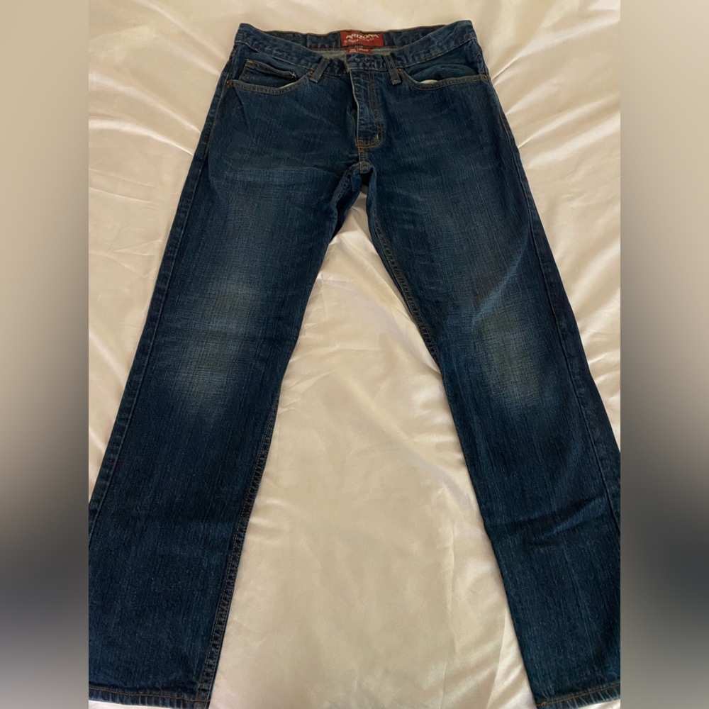Arizona Jean Company Men's Straight Jeans - Dark Blue
